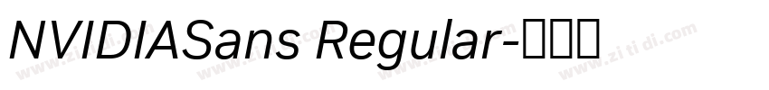 NVIDIASans Regular字体转换